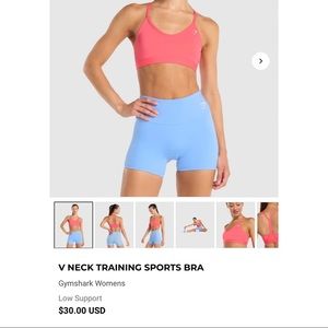 Size medium blue Gymshark sports bra